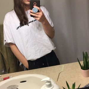 Oversized champion shirt